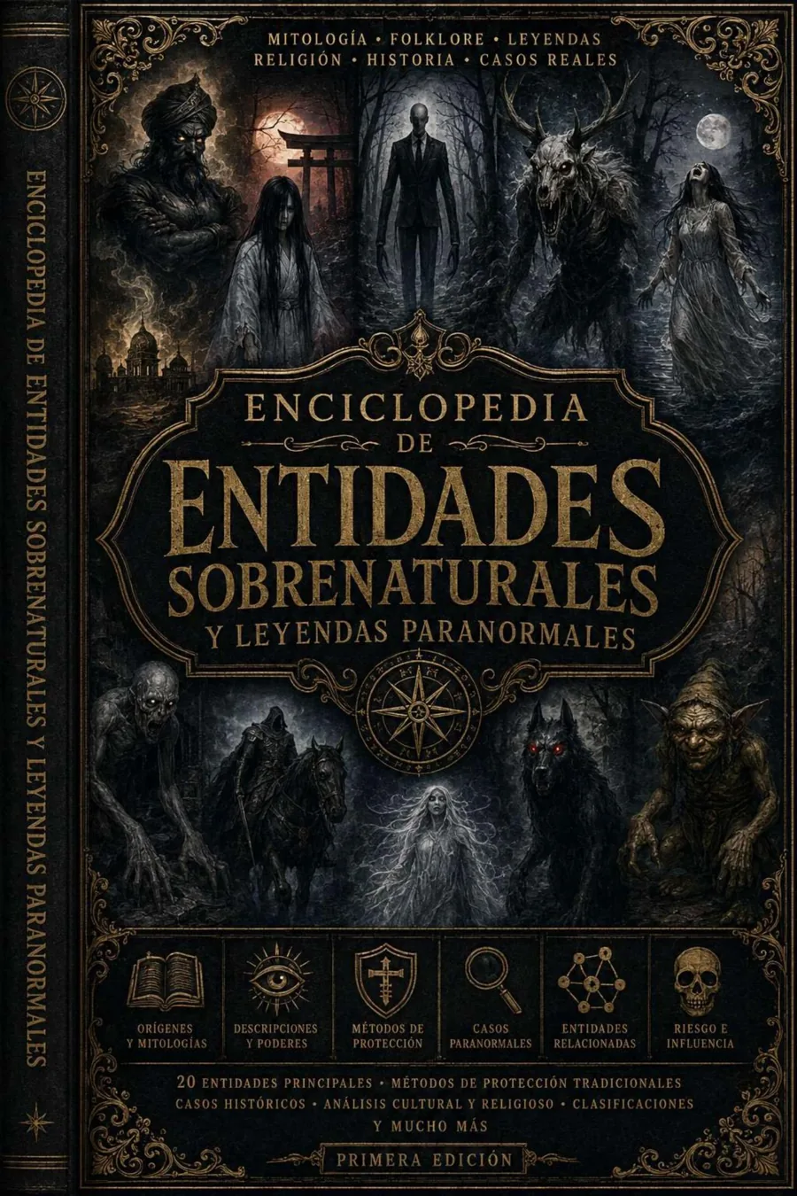 Portada de la Enciclopedia de Entidades Sobrenaturales y Leyendas Paranormales